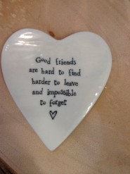 East Of India Goods Friends Are Hard Porcelain Coaster